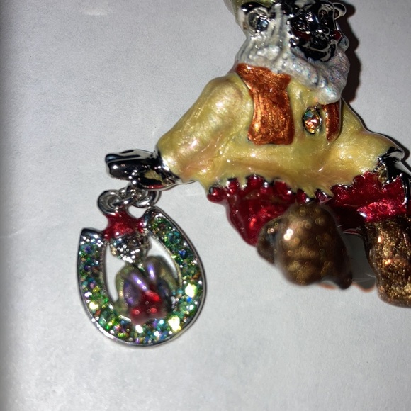 NWOT KIRK’S FOLLY GNOME RARE ST w/matching horseshoe earrings set $79 - Picture 3 of 10